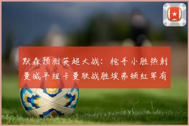默森预测英超大战：枪手小胜热刺曼城平纽卡曼联战胜埃弗顿红军有望取胜